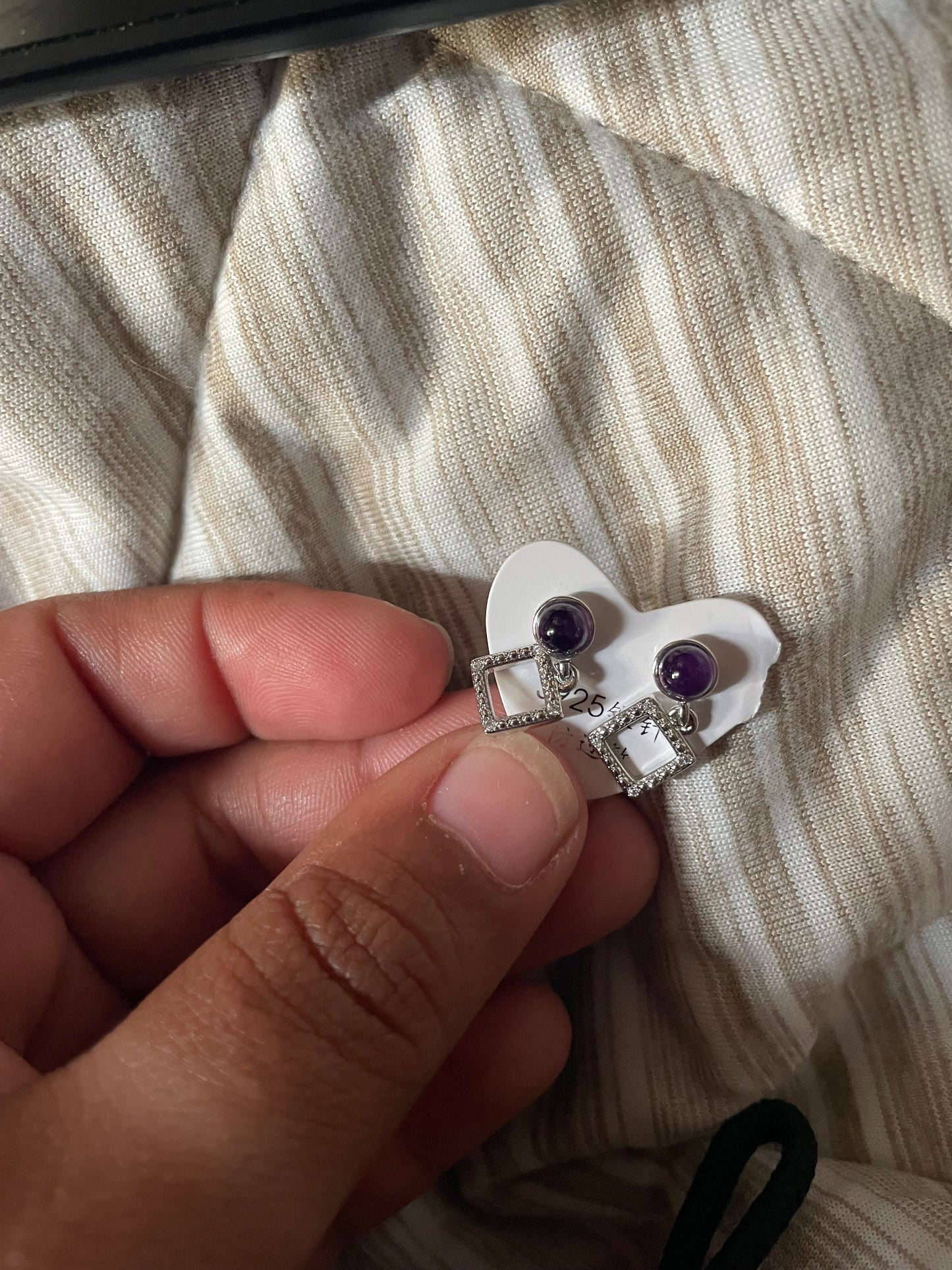 Stirling silver earring