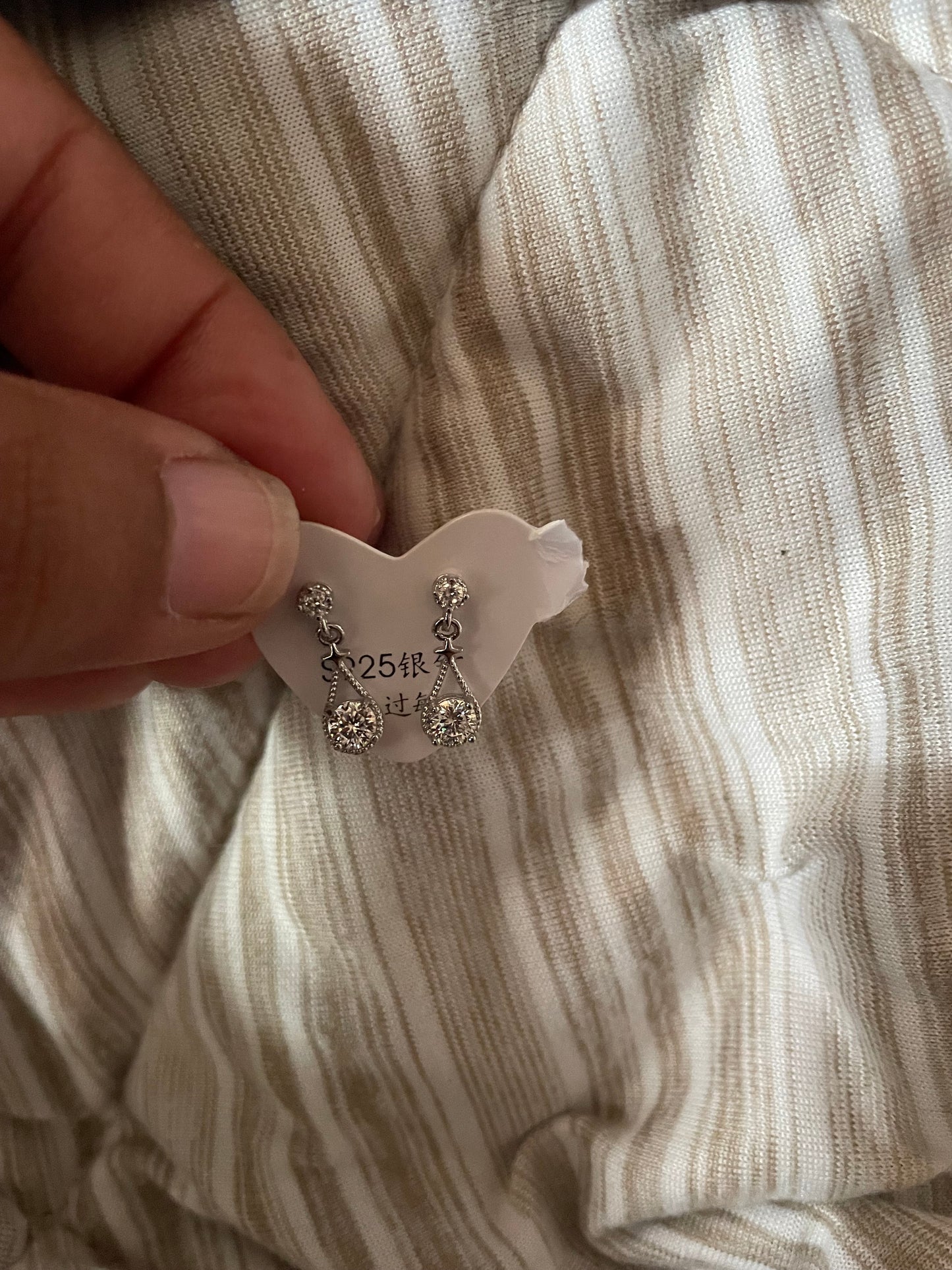 Stirling silver earring