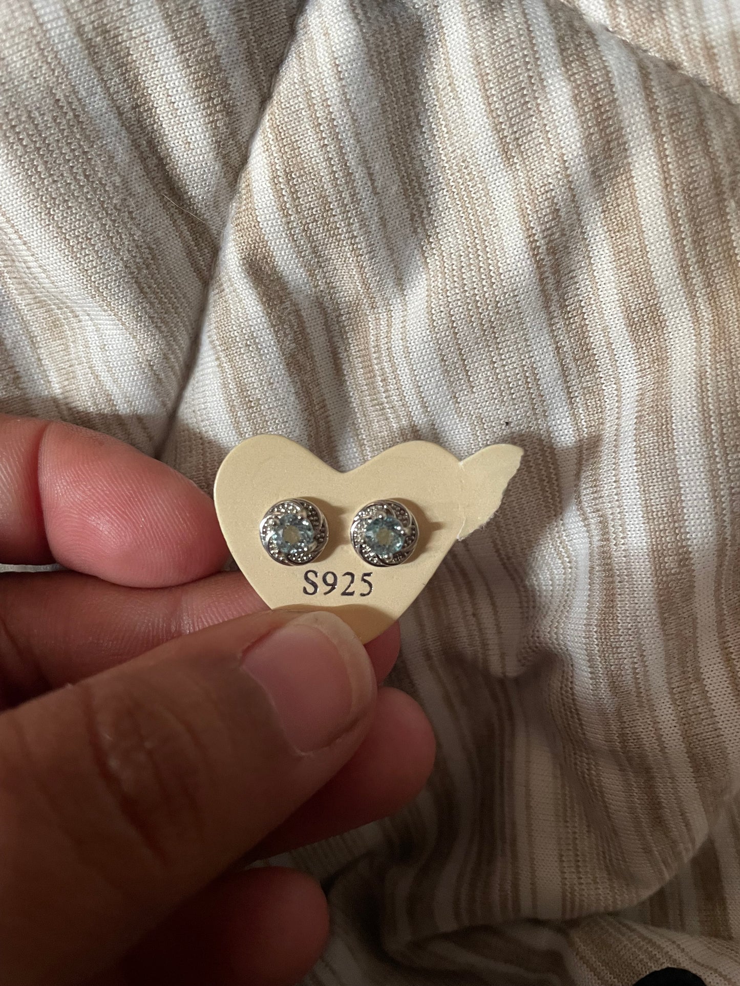Stirling silver earring