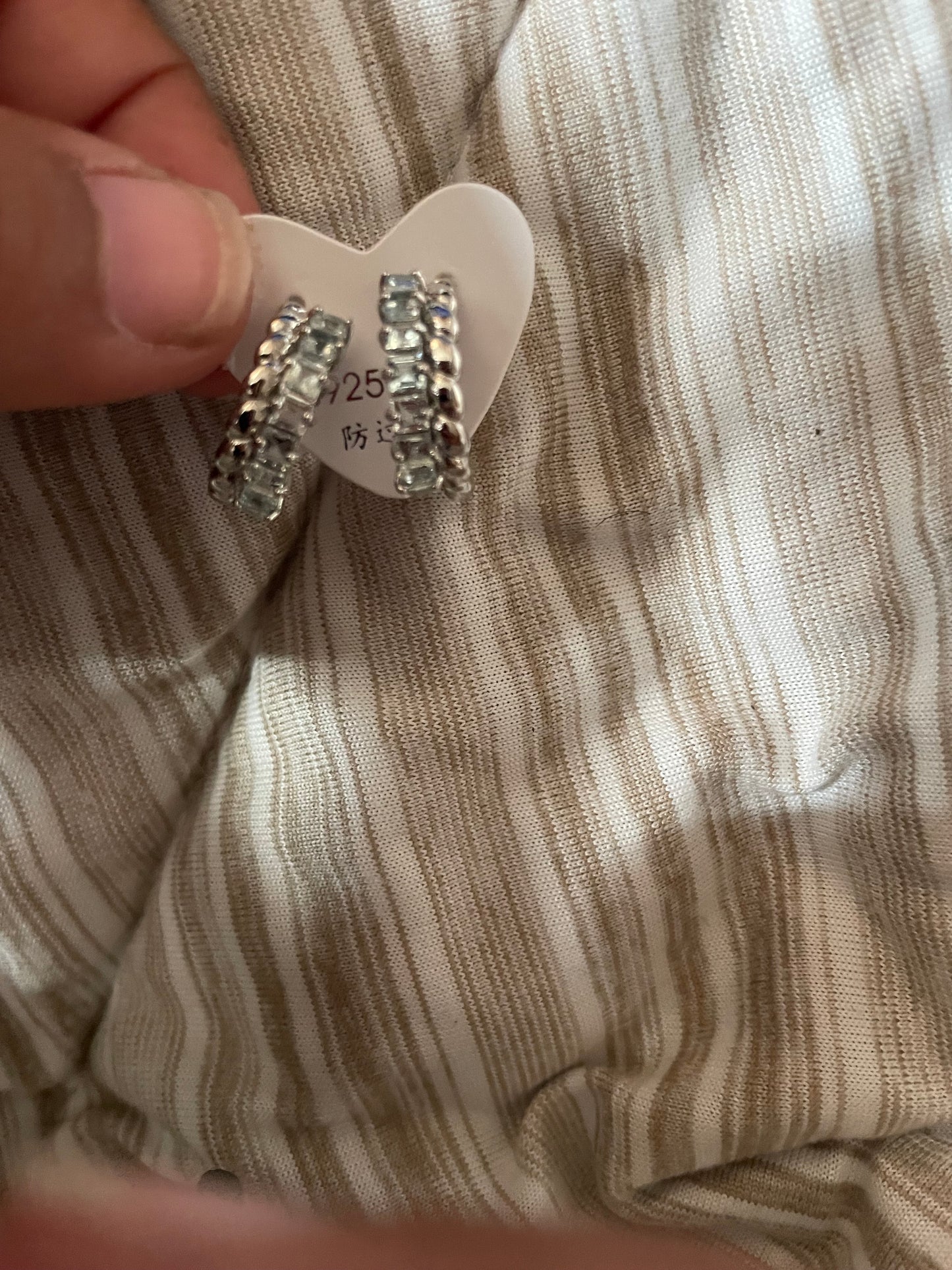 Stirling silver earring
