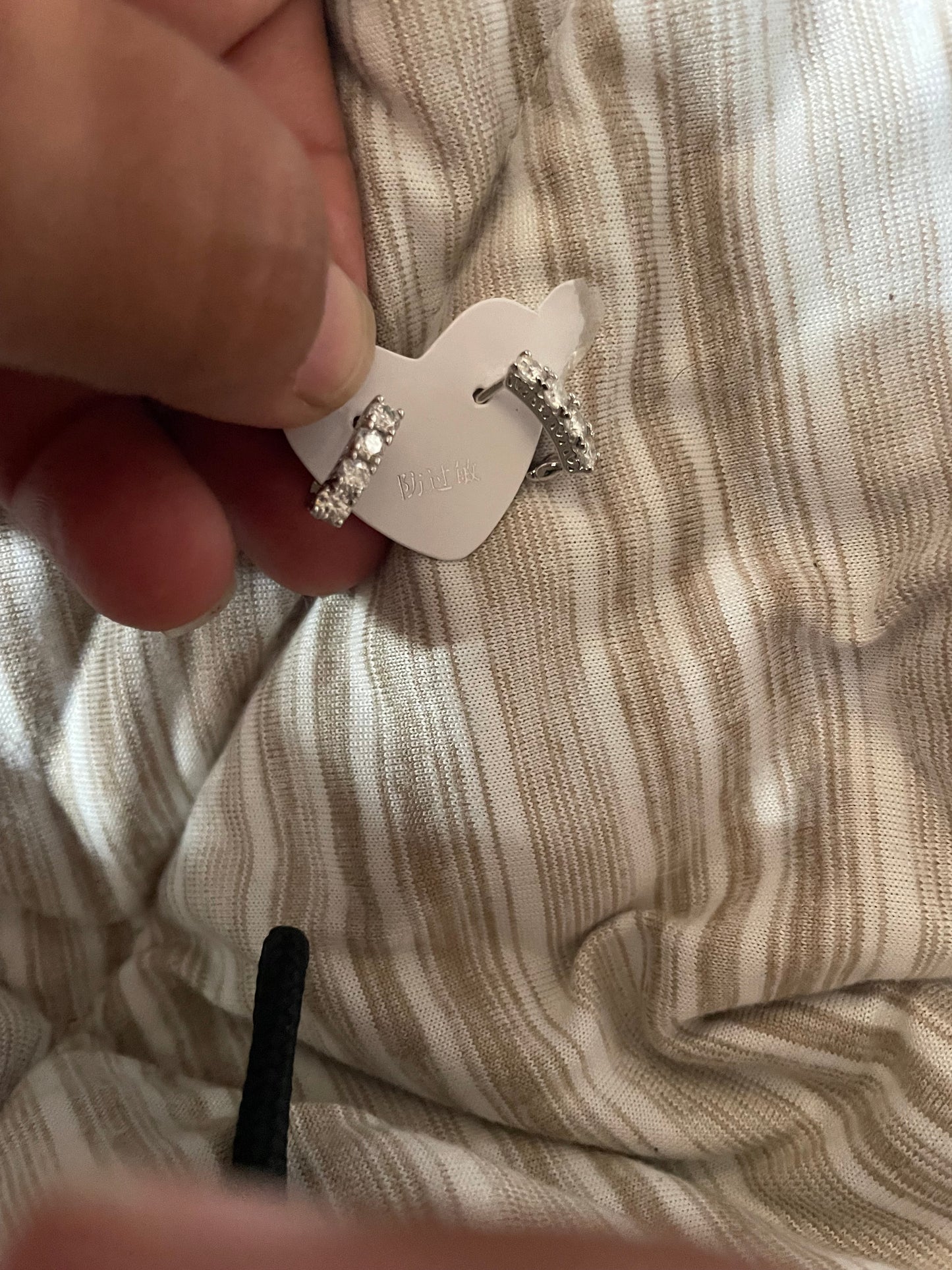 Stirling silver earring