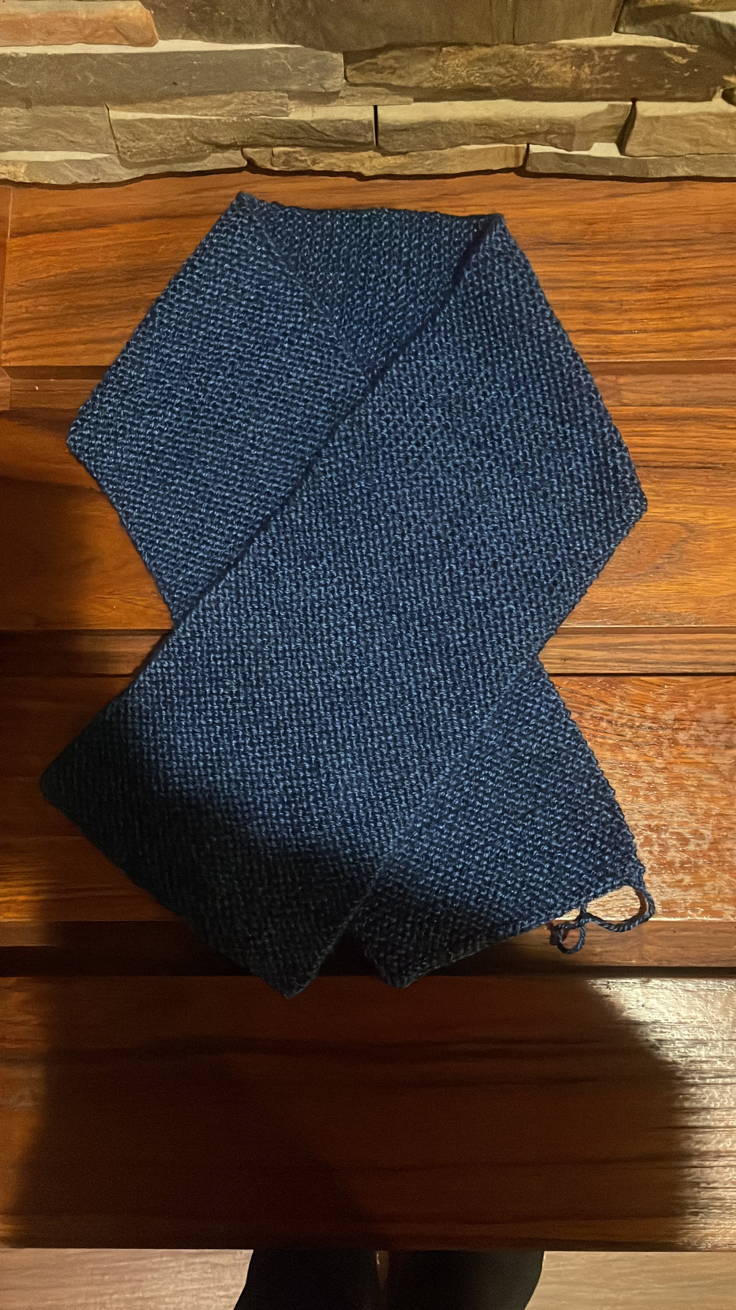 Handmade knitted scarf