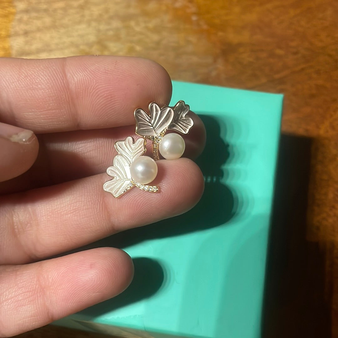 Pearl earrings