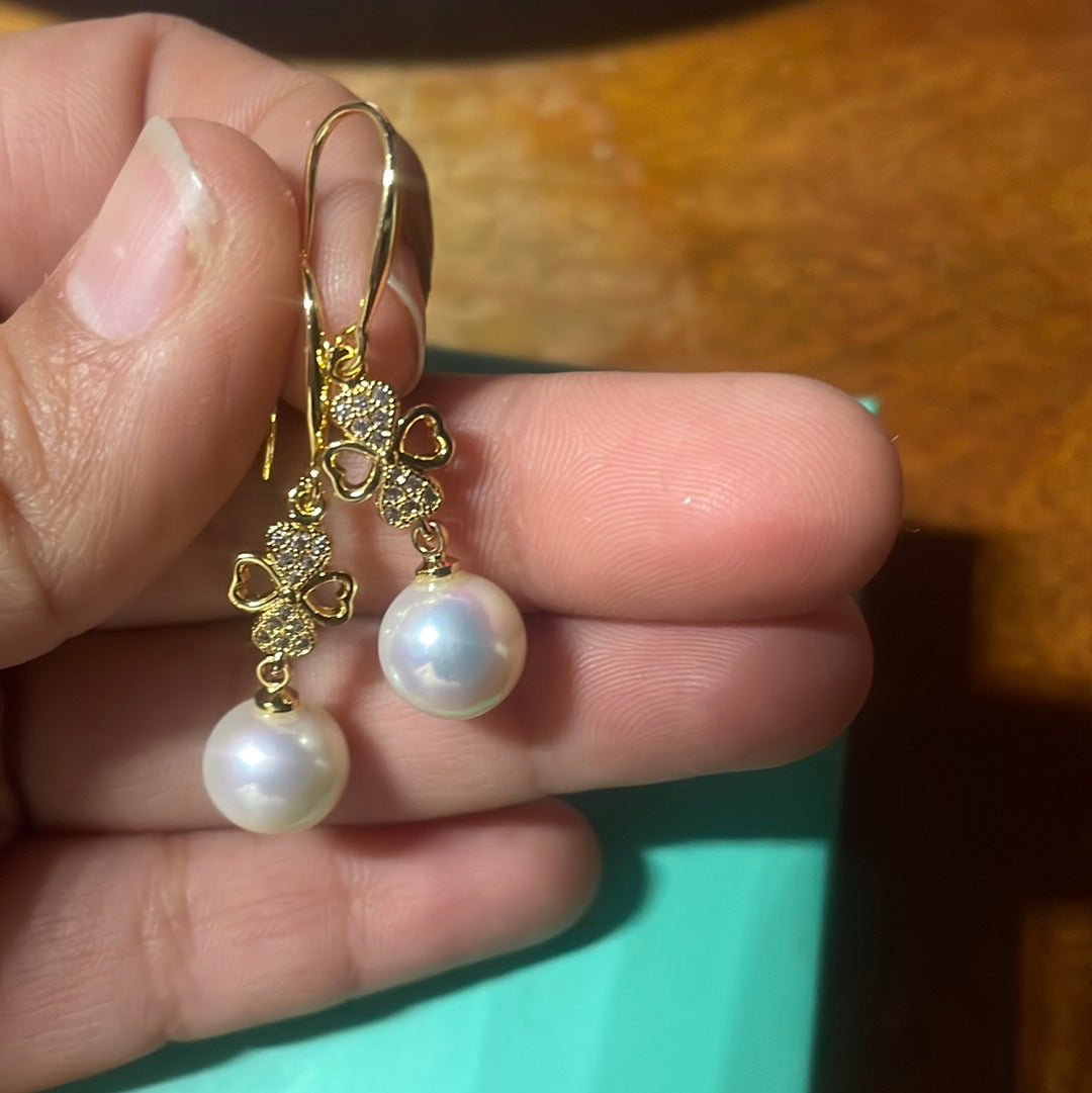 Pearl earrings